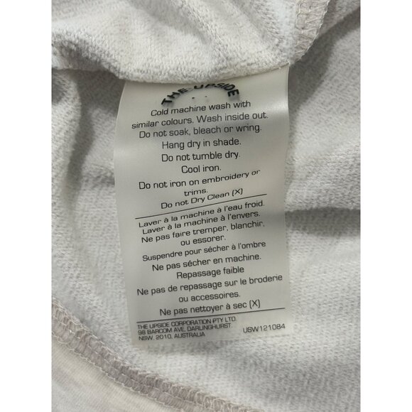 The Upside Women's Pullover Sweatshirt Long Sleeve Light Gray Size S - Picture 7 of 8